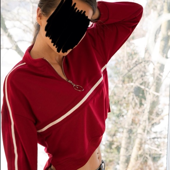 SHEIN Half Zip Crewneck Sweatshirt - Picture 5 of 12